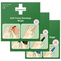 Soft Foam Bandage Cederroth Blå 6cm x 4,5m