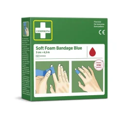Soft Foam Bandage Cederroth Blå 3cm x 4,5m