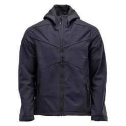 Softshelljacka 22102-649 huva mörk marin stl 2XL
