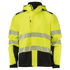 Softshelljacka Texstar FJ87 Varselgul/Svart XS