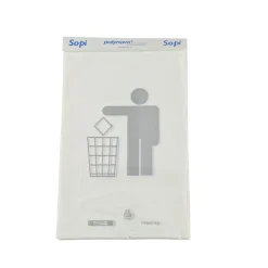 Soppåse Sopi HD Pappryttare 2L 20my Vit 215x350mm