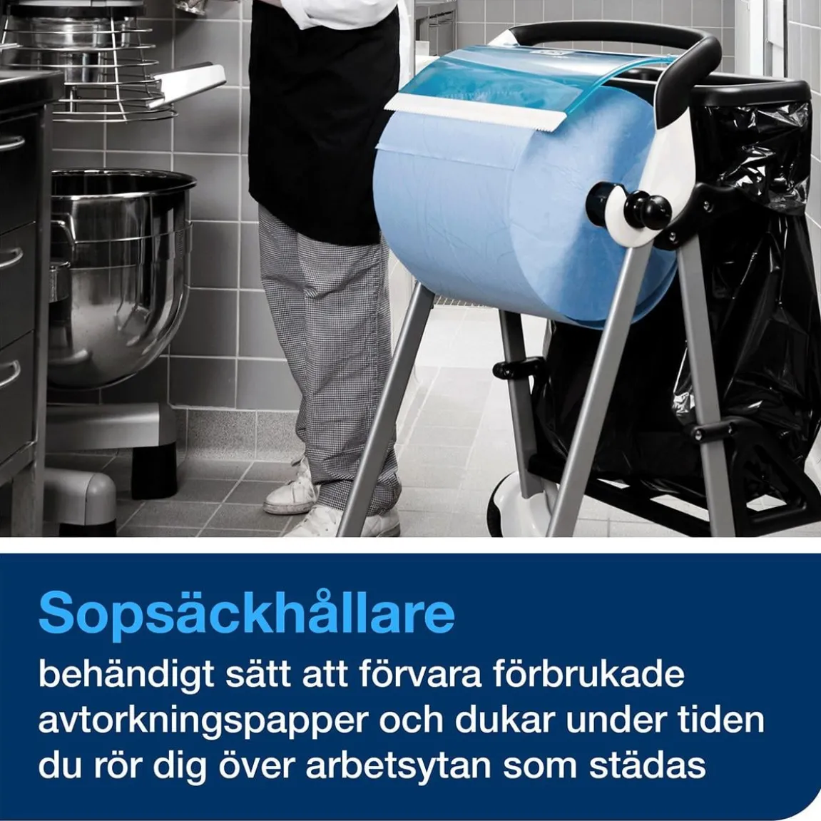 Sopsäckhållare Tork W1 Till Golvställ Svart