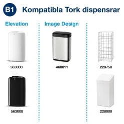 Sopsäck Tork B1 50L Transparent
