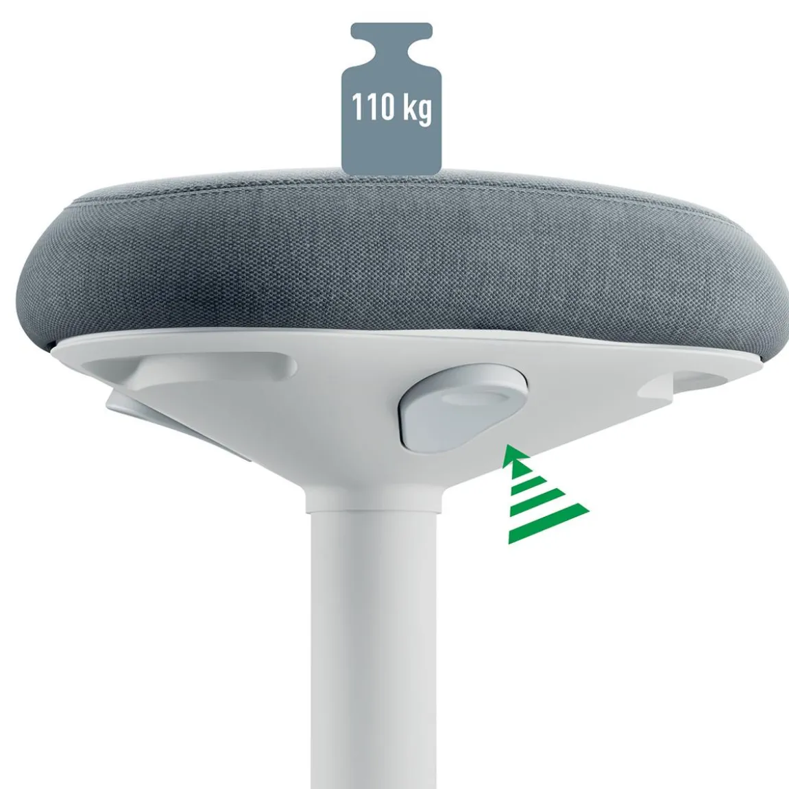 Standing Stool Leitz Ergo Active Ljusgrå