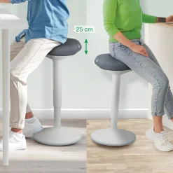 Standing Stool Leitz Ergo Active Ljusgrå