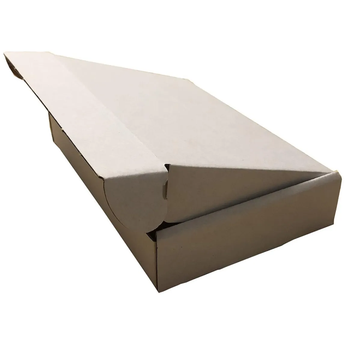 Stansad låda låsbart lock 0427 E Vit/brun 200x125x27mm