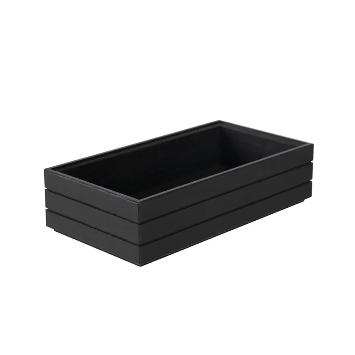 Staplingsbar Låda GN 1/3 Svart Ek 17,6x8,5x32,5cm