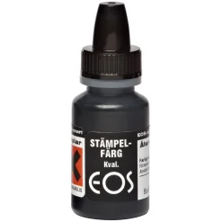 Stämpelfärg EOS återinfärgning svart 10 ml