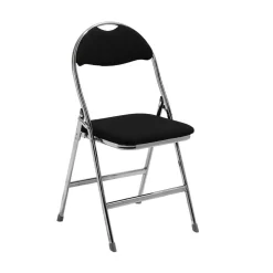 Stol Ark Fällbar Svart/Krom
