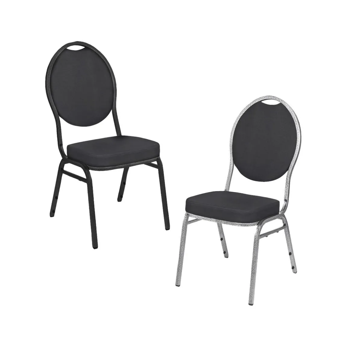 Stol Class basic Stapelbar Hammarlack Svart/Grå