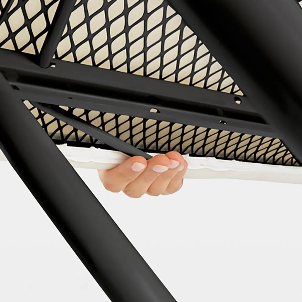 Strykbräda Brabantia Solid Ångstationshållare Svart 160x48x7,5cm