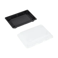 Sushiform Med Lock PS Svart/Klar 190x130x40mm 400ml