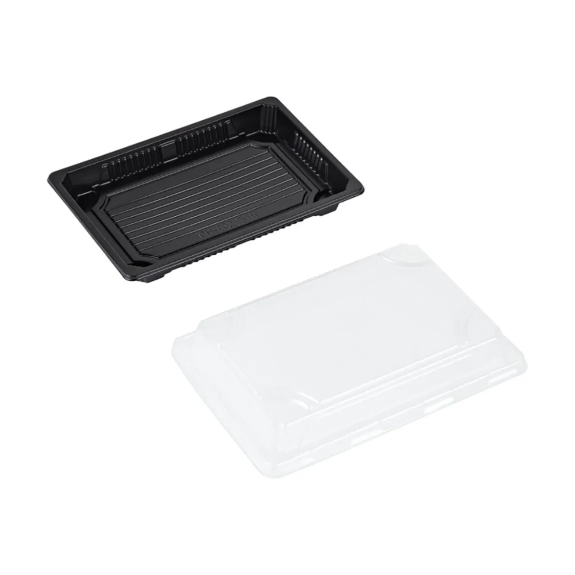 Sushiform Med Lock PS Svart/Klar 190x130x40mm 400ml