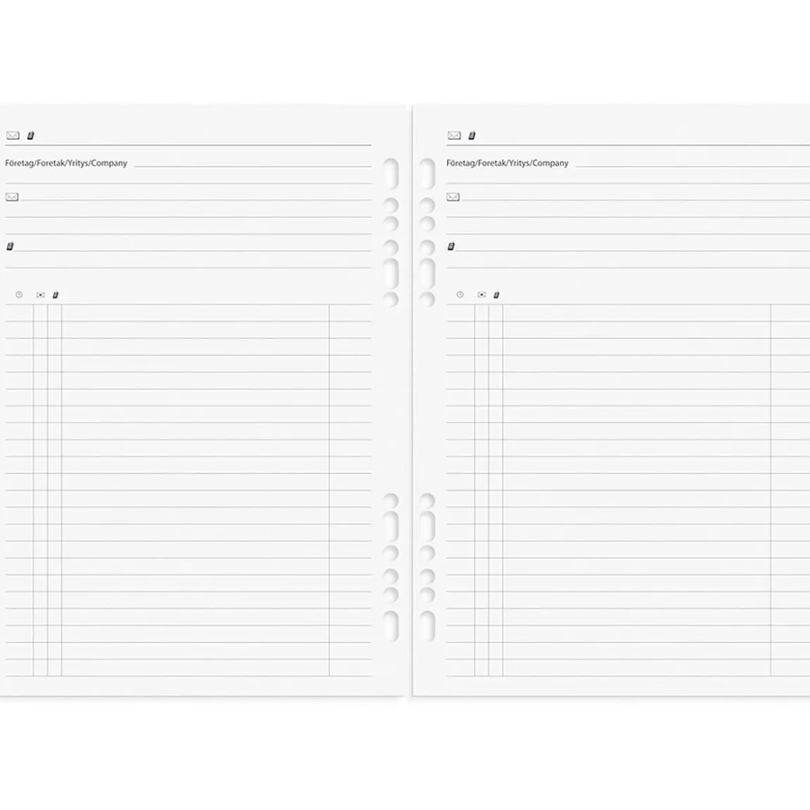 Systemkalender Burde 4878 Business Skinn Exklusiv 2027