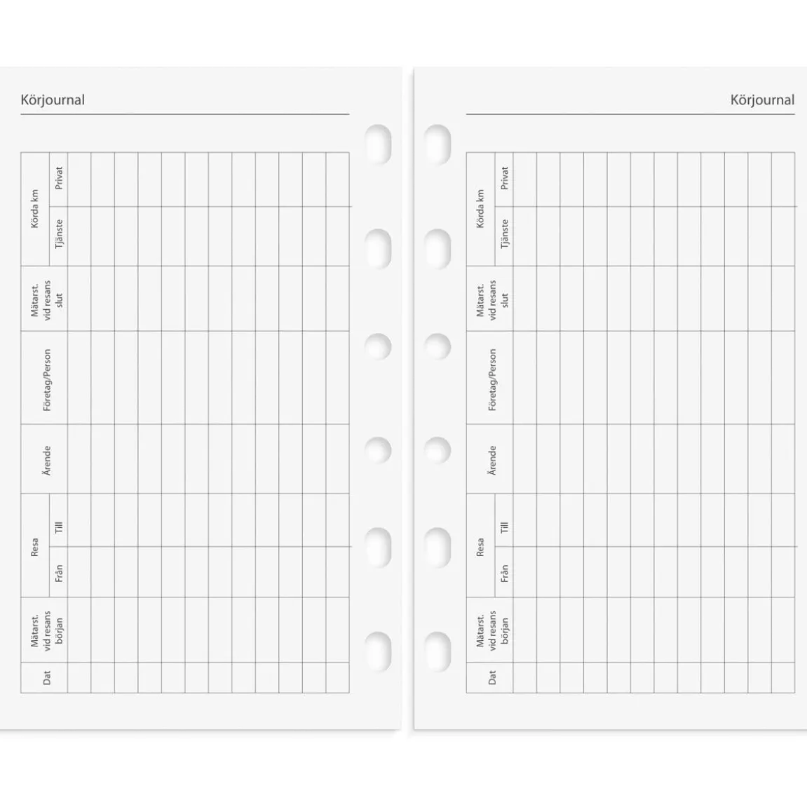 Systemkalender Burde 4278 Compact Skinn 2027 Svart