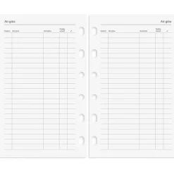 Systemkalender Burde 4278 Compact Skinn 2027 Svart