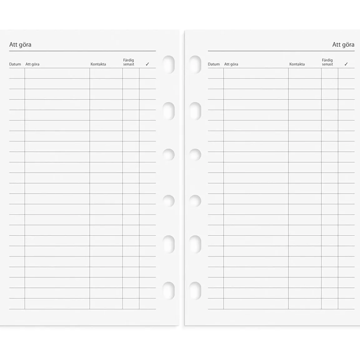 Systemkalender Burde 4278 Compact Skinn 2027 Svart