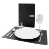 Tablett Securit Raw Läder Svart 45x33,1cm