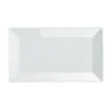 Tallrik Exxent Quadro Flat Vit 26x15cm