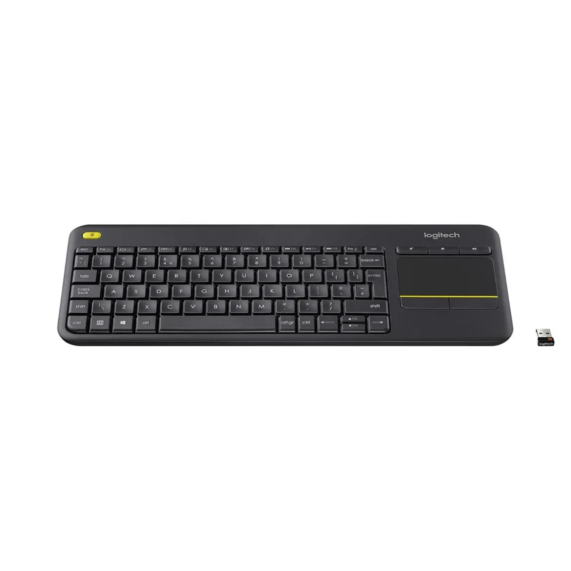 Tangentbord Logitech K400 Plus Touch Trådlös Grå