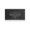 Telefonbok A-Ö 50 Blad Svart 175x105mm
