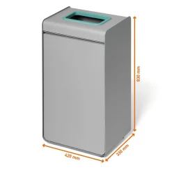 Återvinningskärl Durable Durasort Glas Grå/Grön 55L