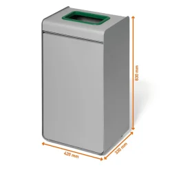 Återvinningskärl Durable Durasort Grå/Grön 55L