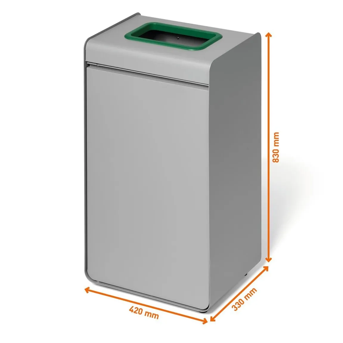 Återvinningskärl Durable Durasort Grå/Grön 55L
