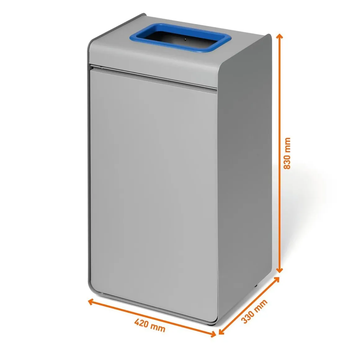 Återvinningskärl Durable Durasort Papper Grå/Blå 55L