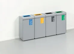 Återvinningskärl Durable Durasort Plastförpackningar Grå/Lila 55L