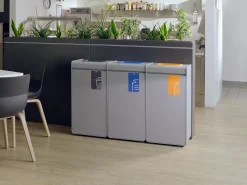 Återvinningskärl Durable Durasort Plastförpackningar Grå/Lila 55L