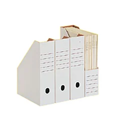 Tidskriftssamlare wellpapp vit A4