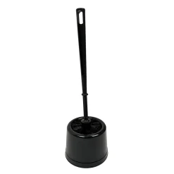 Toalettborste Basic Med Hållare Svart 38cm