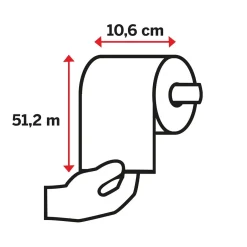 Toalettpapper Katrin 360 Basic 2-lg Naturell Vit 50m
