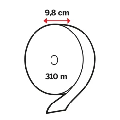 Toalettpapper Katrin Gigant M Plus 2-lg Vit 310m
