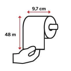 Toalettpapper Katrin Toalett 400 Classic 2-lg Vit 48m