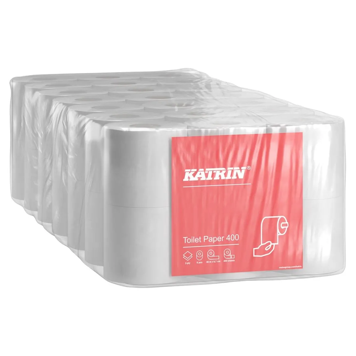 Toalettpapper Katrin Toalett 400 Classic 2-lg Vit 48m