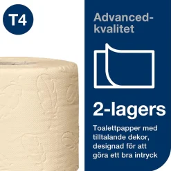 Toalettpapper Tork T4 Advanced 2-lg Natur 35m
