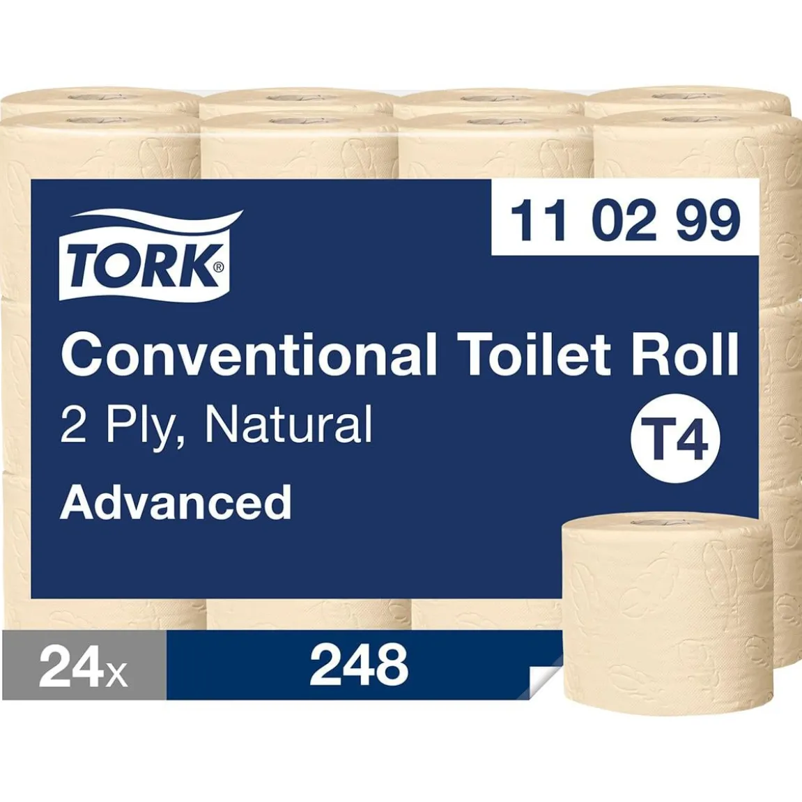 Toalettpapper Tork T4 Advanced 2-lg Natur 35m