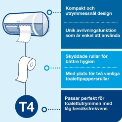 Toalettpapper Tork T4 Advanced 2-lg Vit 31,4m