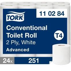 Toalettpapper Tork T4 Advanced 2-lg Vit 31,4m