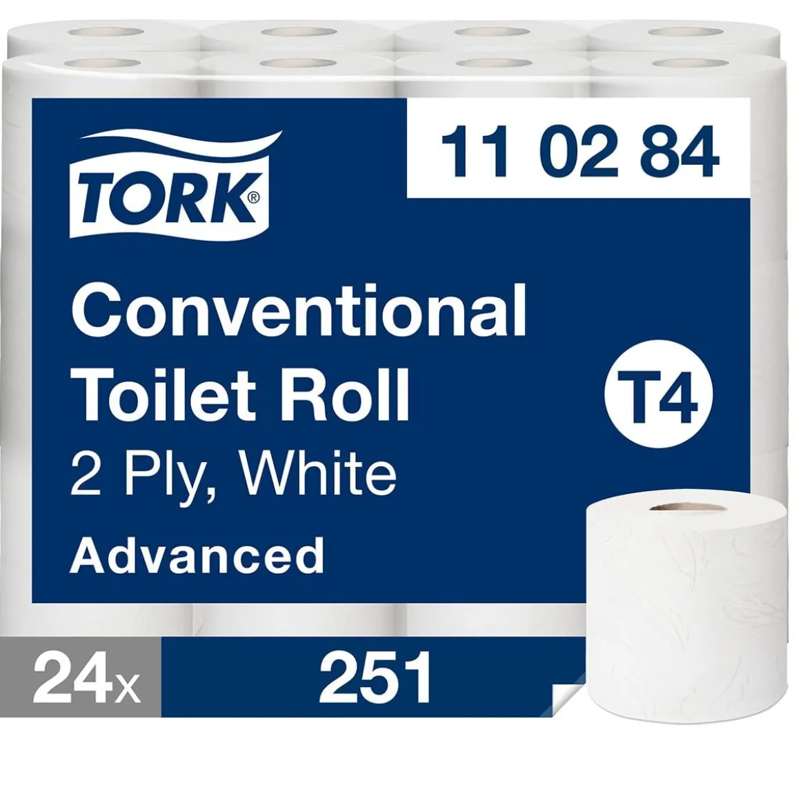 Toalettpapper Tork T4 Advanced 2-lg Vit 31,4m