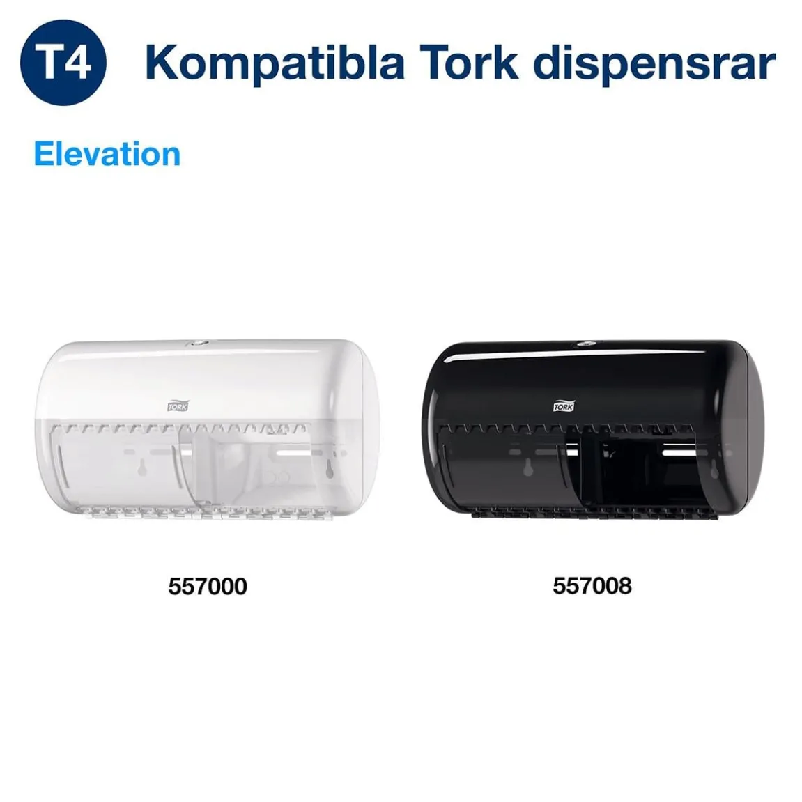 Toalettpapper Tork T4 Advanced 2-lg Vit 61,6m