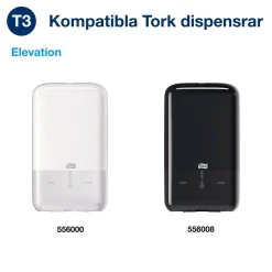 Toalettpapper Tork T3 Advanced 2-lg Vit 19x11cm
