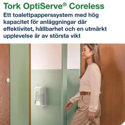 Toalettpapper Tork T7 Coreless Advanced 2-lg Vit 94,3m