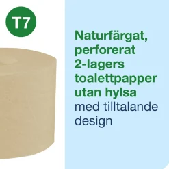 Toalettpapper Tork T7 Coreless Advance 2-lg Natur 94,3m