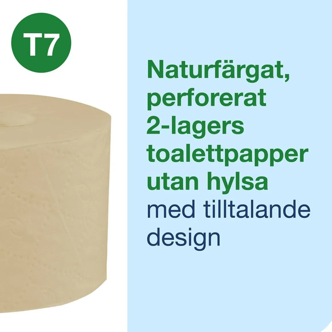 Toalettpapper Tork T7 Coreless Advance 2-lg Natur 94,3m