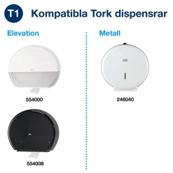 Toalettpapper Tork T1 Jumbo Advanced 2-lg Vit 360m