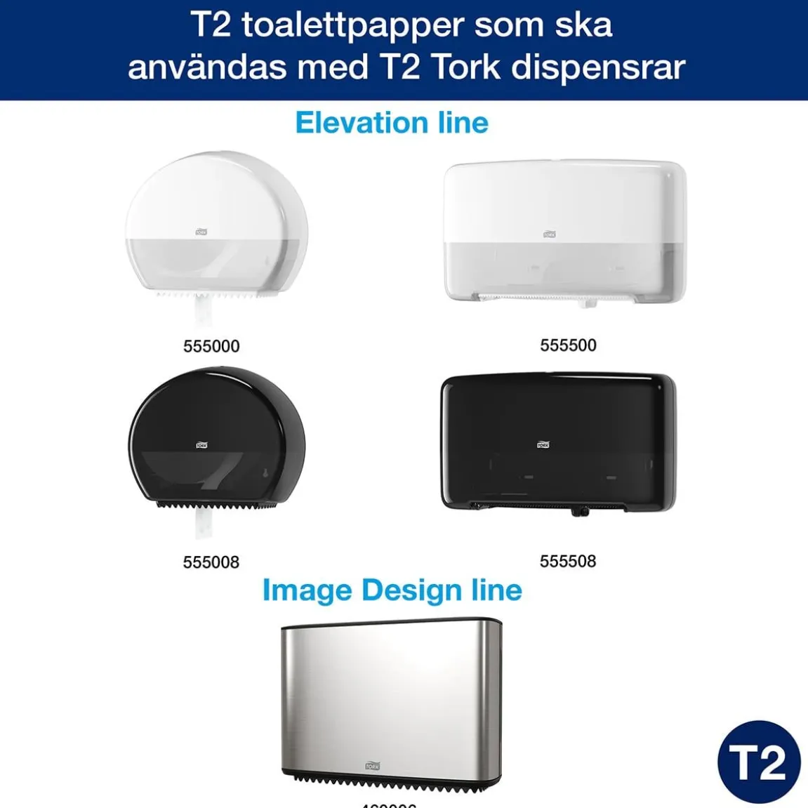 Toalettpapper Tork T2 Mini Universal 1-lg Natur 240m