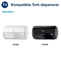 Toalettpapper Tork T4 Premium 2-lg Vit 50,4m